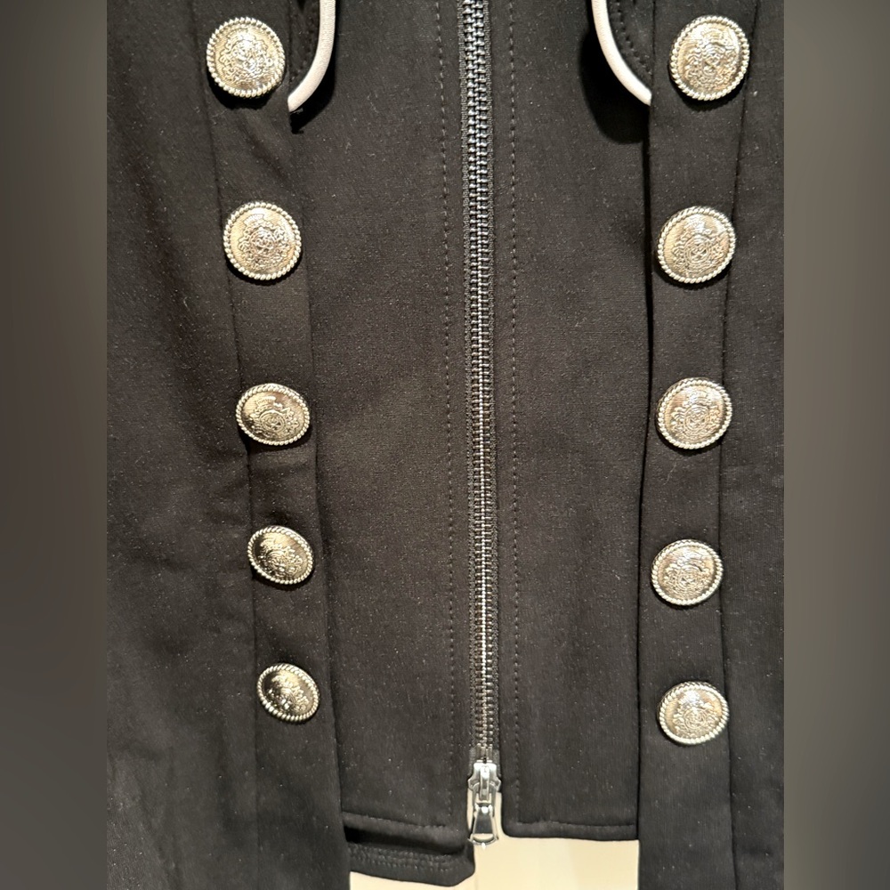 Joseph Ribkoff EUC Size 8 Amazing Classic Joseph Black Military Style Jacket - Picture 5 of 14